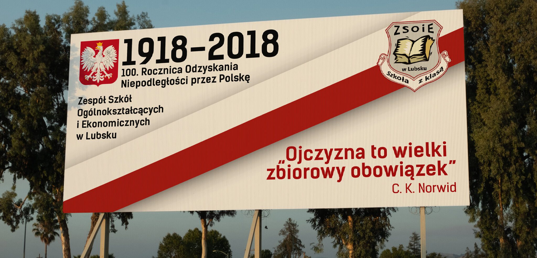 Baner 100. Rocznica Odzyskania Niepodległości przez Polskę