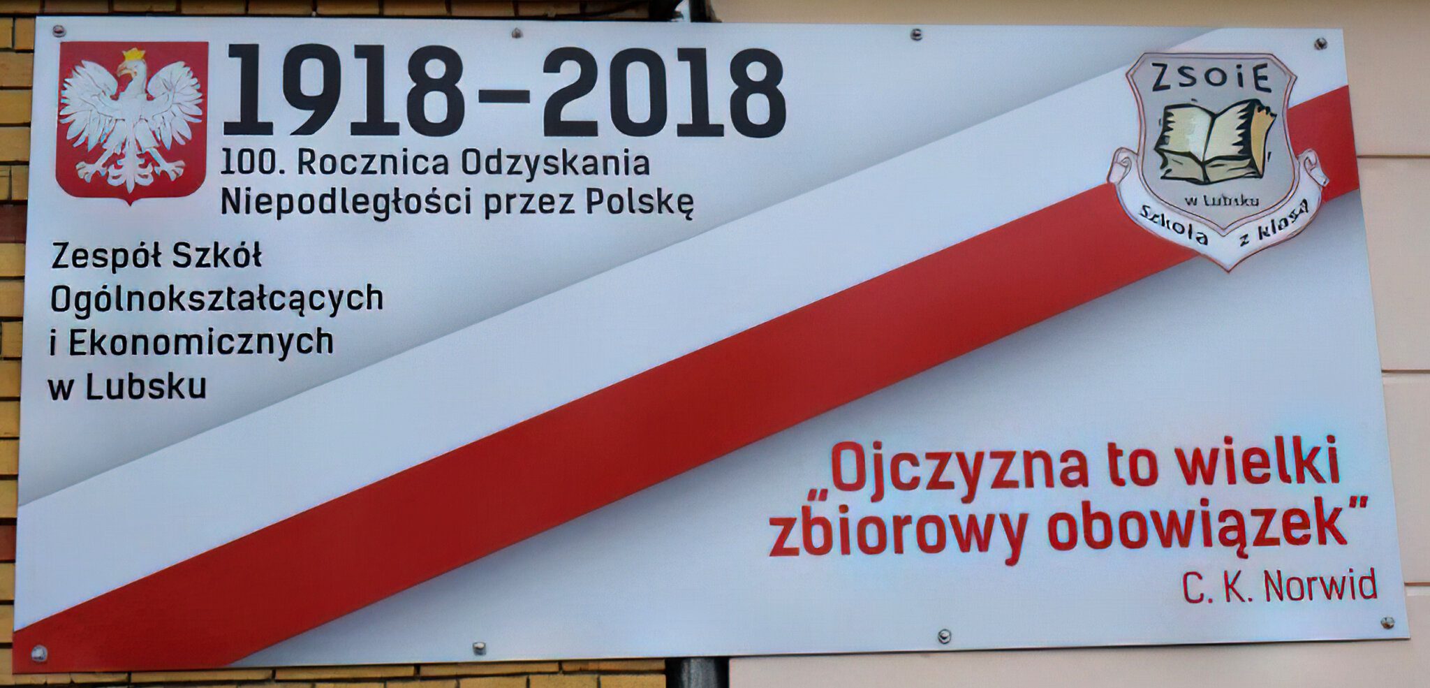 Baner 100. Rocznica Odzyskania Niepodległości przez Polskę